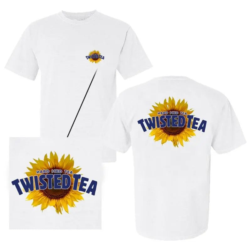 Twisted Tea Sun Flower T-shirt - 2 Side Menswear - Tshirt- Hoodie - Sweater Sweatshirt | RetroVerseTees.com