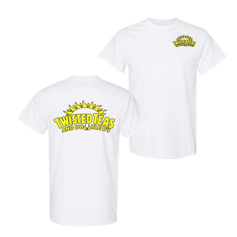 Twisted Teas and Double D's ver2 - 2 Sided - Unisex Black Short Sleeve Shirt Hoodie, Sweatshirt | RetroVerseTees.com
