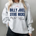 Two Icons One Night Billy Joel Stevie Nick Tour Shirt Sweatshirt Hoodie, Stevie Nicks Tee, Billy Joel Stevie Nick Fan...