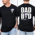 Two-sided Dad Bob Powered By Natural Light T-shirt, Father's Day Gifts, Doodlebob Papa Tee, Funny Summer Graphic Tee,...