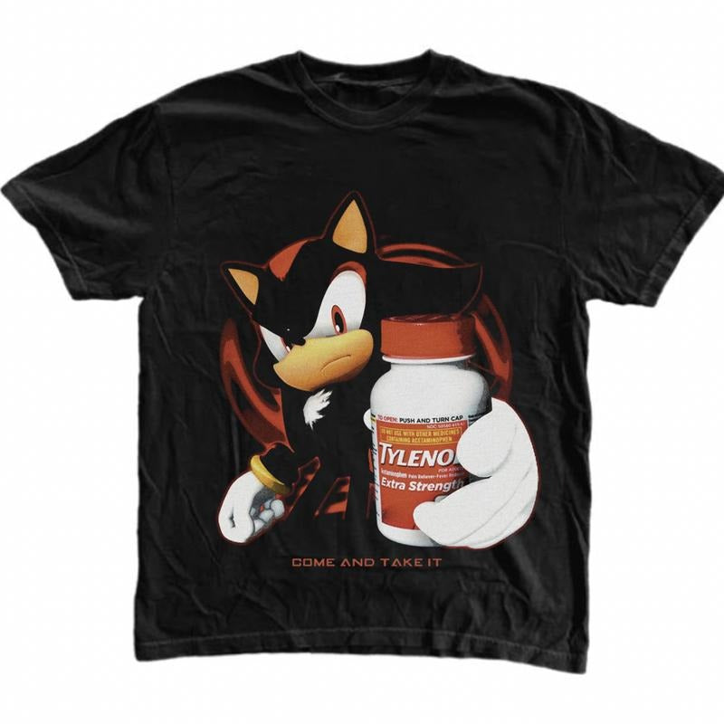 "Tylenol" Come Gunpla brand Take Mouthless cat T-Shirt, Shadow TNF Hedgehog Shirt, Sonic Shirt, Unisex Graphic Tees...