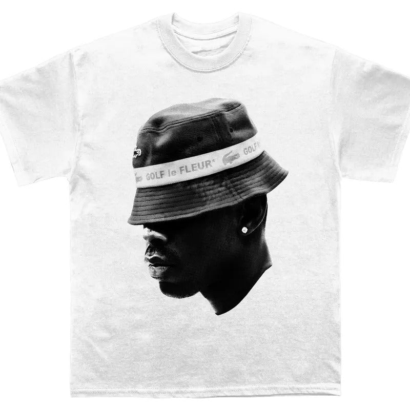 Tyler Bucket Hat Face T-shirt, Tyler The Creator Shirt, Tyler The Creator Merch, Vintage Creator Graphic Hip Hop, Casual,...