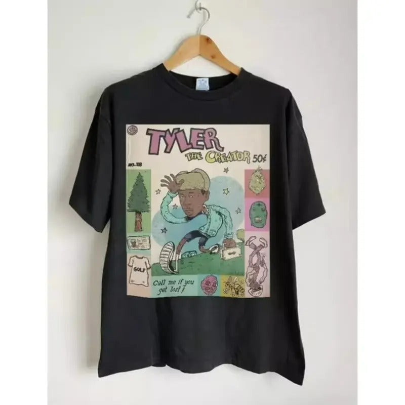 Tyler The Creator Rap Hip Hop Graphic Shirt Unisex ,Casual, Classic Fashion Cotton Underwear Shirt Womenswear And...