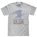 U.S. Mail Eagle Logo T-Shirt - Gray Hoodie, Sweatshirt | RetroVerseTees.com