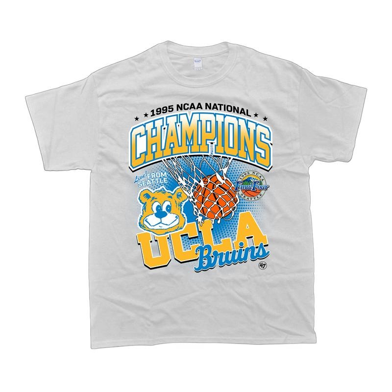 UCLA Bruins 1995 National Champions T-Shirt Men - Classic Fit, 100% Cotton - Menswear Hoodie, Sweatshirt | RetroVerseTees.com