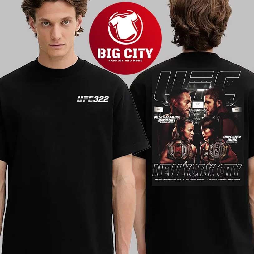 UFC 322 Matchup Tee New York City Two Sided Shirt