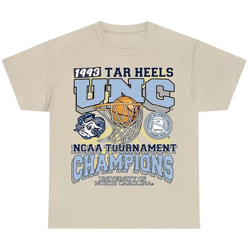 UNC Men Shirt 1993 TAR Heels UNC Champions T-Shir, Men's Tshirt, Men's Clothes Hoodie, Sweatshirt | RetroVerseTees.com