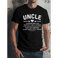 [UNCLE Print Tee] UNCLE Print Tee Shirt - Casual Short Sleeve T-shirt For Summer, Tees For Men Made in USA Hoodie, Sweatshirt