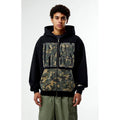 UPRISERS Men's Black Camo Full Zip Hoodie T-Shirts, Sweatshirt | RetroVerseTees.com