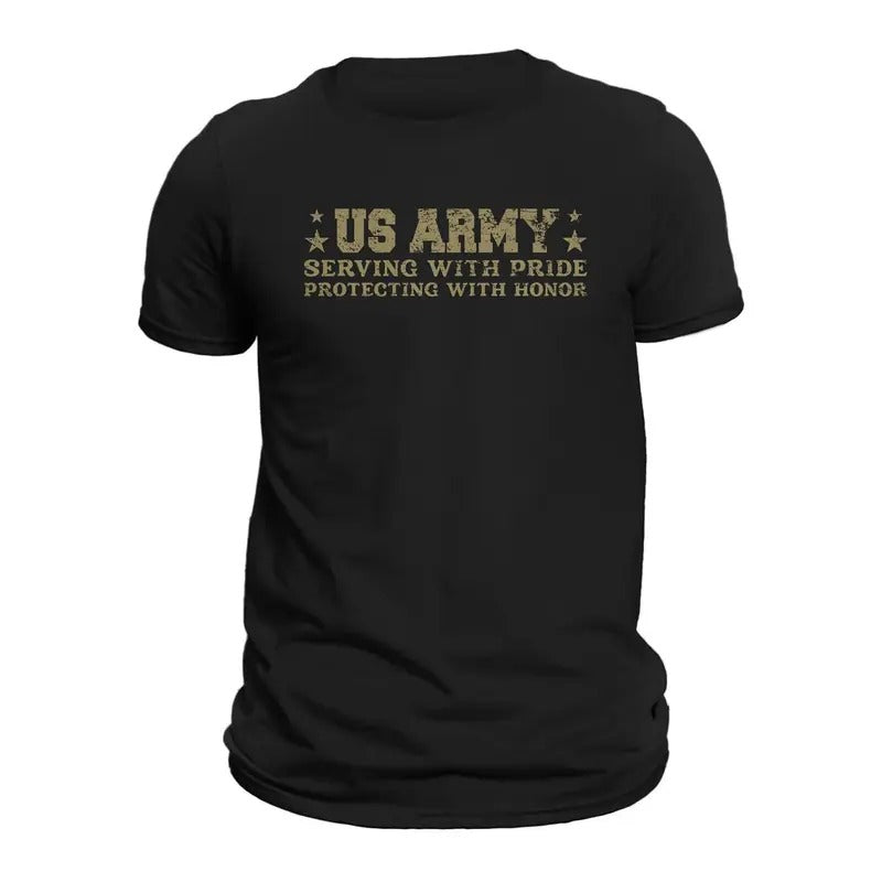 US Army Serving With Pride Protecting With Honor T-Shirt Hoodie, Sweatshirt | RetroVerseTees.com