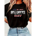 US Memorial Day Happy Independence 4th July Flag Women Men T-Shirt Print T-Shirt Casual Crew Neck Short Sleeve Comfort...