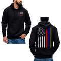 US Thin Red Blue Green Line Flag Hoodie Sweatshirt Firefighter Police Army Cotton Fabric T-Shirts | RetroVerseTees.com