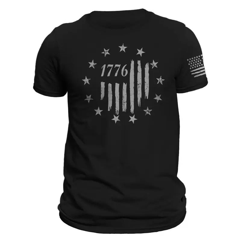 USA 1776 Distressed Betsy Ross Flag T-Shirt Casual Classic Hoodie, Sweatshirt | RetroVerseTees.com