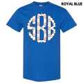 USA Disco Cherry Monogram Gildan Short Sleeve T-Shirt 'NLB' Hoodie, Sweatshirt | RetroVerseTees.com