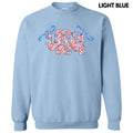 USA Ditzy Floral Sweatshirt 'NLB' T-Shirts, Hoodie | RetroVerseTees.com