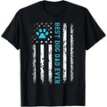 USA Flag Best Dog Dad Ever American Puppy Lover Paw T-Shirt Made in USA Hoodie, Sweatshirt | RetroVerseTees.com