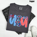 USA Pattern Mix Comfort Colors T-Shirt 'NLB' Hoodie, Sweatshirt | RetroVerseTees.com