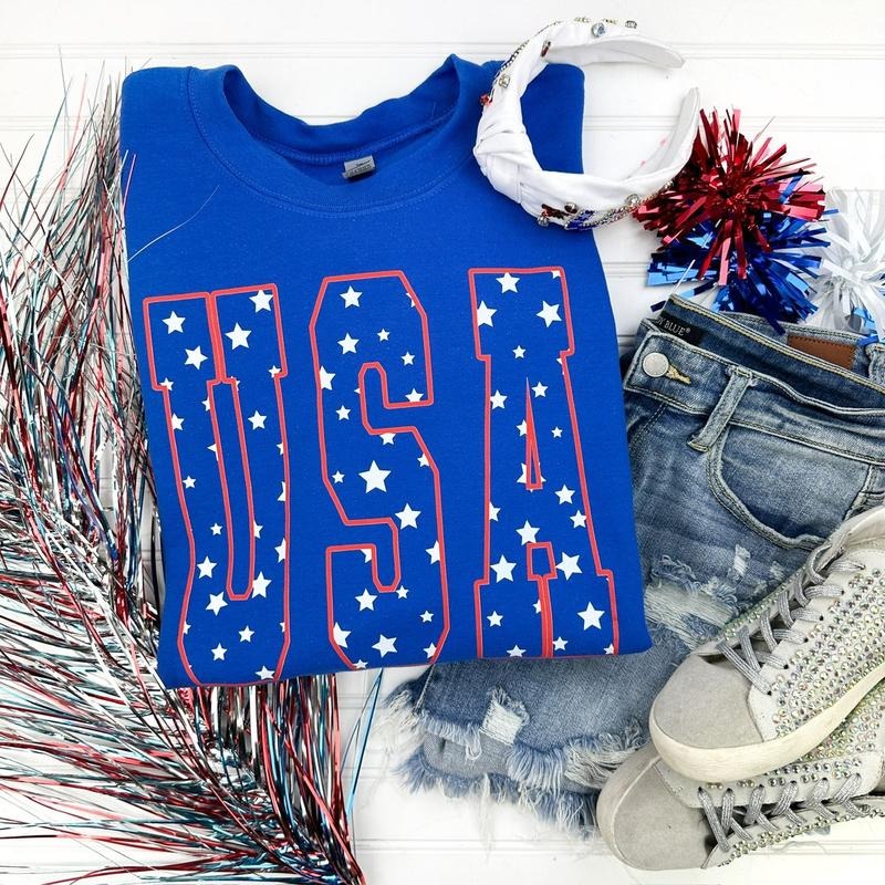 USA Stars Sweatshirt T-Shirts, Hoodie | RetroVerseTees.com
