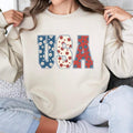 USA Sweatshirt, Retro America Sweatshirt, 4th Of July Sweatshirt, 4th Of July Sublimation Design, America Sweatshirt,...