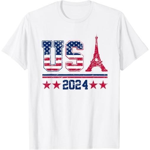 USA Team American Flag Sport USA 2024 Men T-Shirt Made in USA Hoodie, Sweatshirt | RetroVerseTees.com