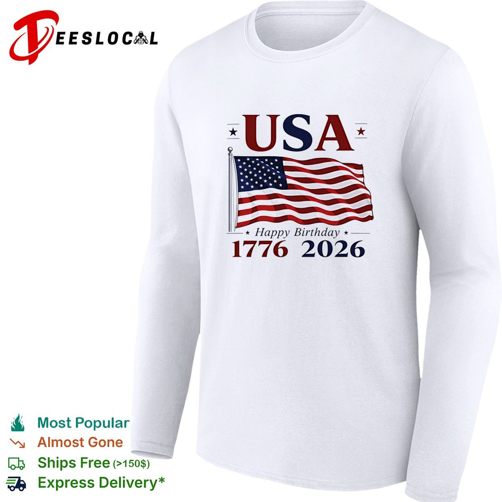 USA flag 1776 2026 American Independence Day shirt