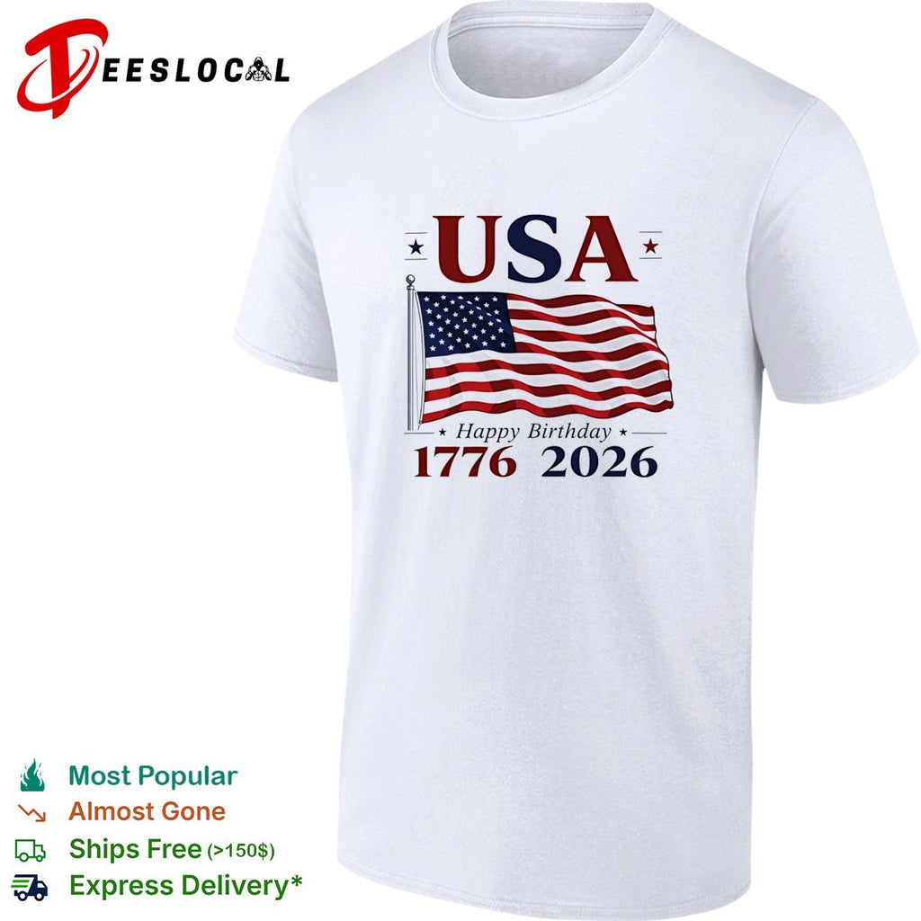 USA flag 1776 2026 American Independence Day shirt