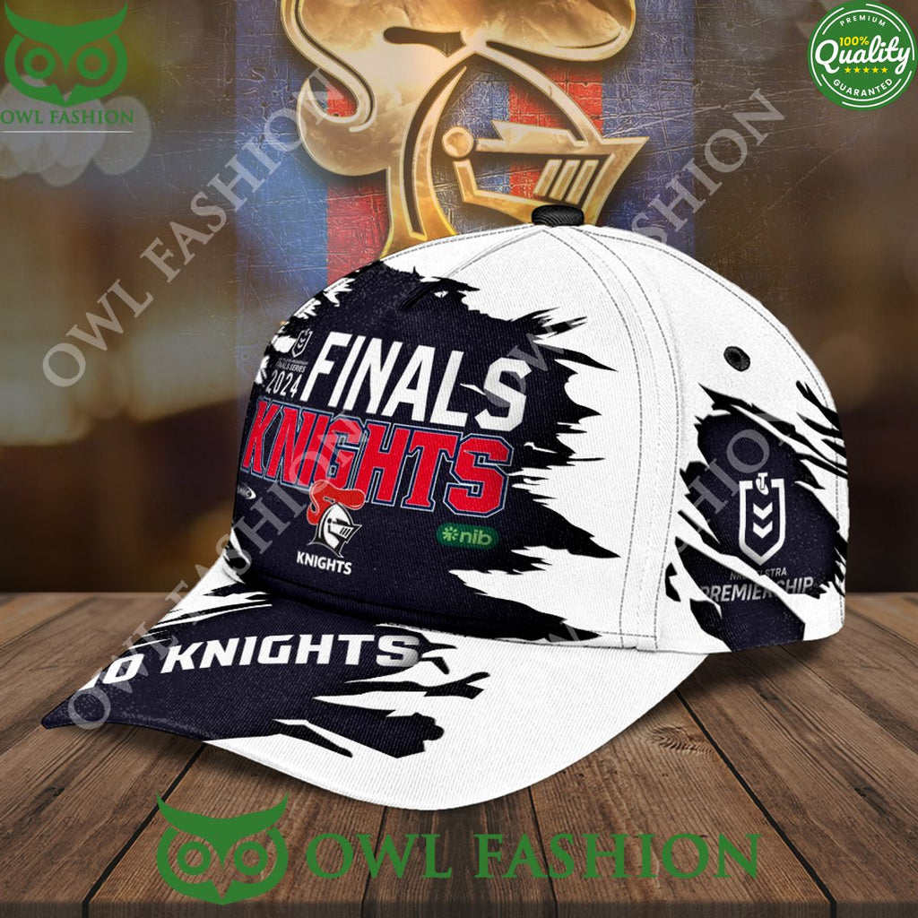 Newcastle Knights Finals 2024 Black and White Classic Cap