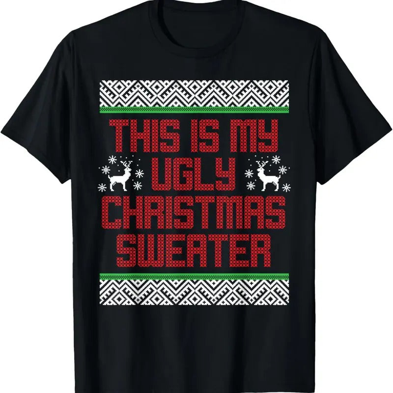 Ugly Christmas Sweaters Funny Xmas T-Shirt Hoodie, Sweatshirt | RetroVerseTees.com