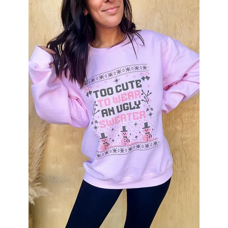 Ugly Sweater Graphic Top T-Shirts, Hoodie, Sweatshirt | RetroVerseTees.com