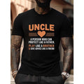 [Uncle & Heart Graphic Tee] Men's Graphic Print Summer T-Shirt