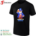 Uncle Sam holding beer mug drink American brewed patriotic shirt