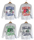 Unisex All Teams Football Ash Grey Sweatshirt, Vintage Football Sweatshirt All Teams, Sport Classic Sweatshirt, Gift For...