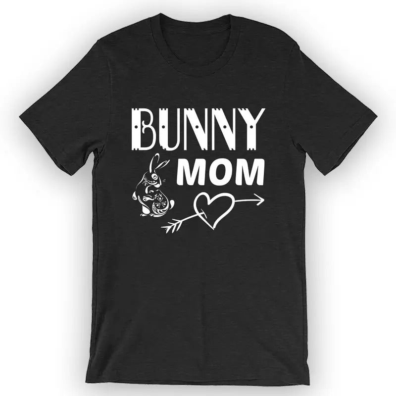 Unisex Bunny Mom T-Shirt Pet Bunny Menswear Top Hoodie, Sweatshirt | RetroVerseTees.com