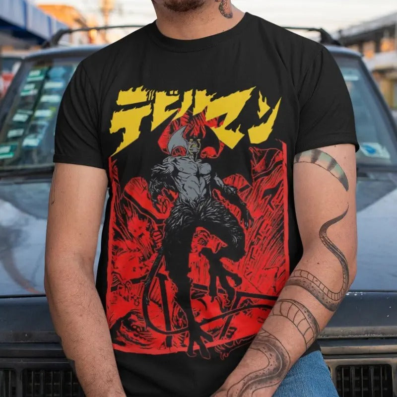 Unisex Devilman Crybaby Anime T-Shirt, Akira Fudo, Ryo Asuka Manga Shirt, anime clothes Hoodie, Sweatshirt