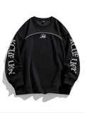 Unisex Essentials Sweatshirt Men'WB shield Regular Fit Letter Print Round Neck Sweatshirt, Fashion Casual Crew Neck Long...