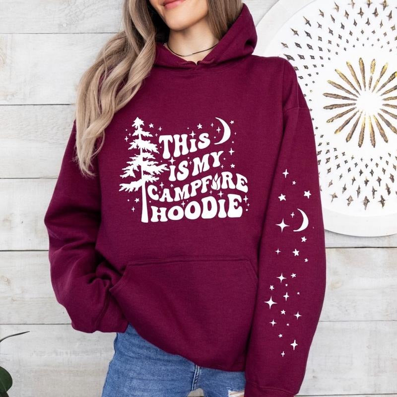 Unisex Jerzees pullover This is my campfire longsleeve cotton polyester hoodoe T-Shirts, Hoodie, Sweatshirt