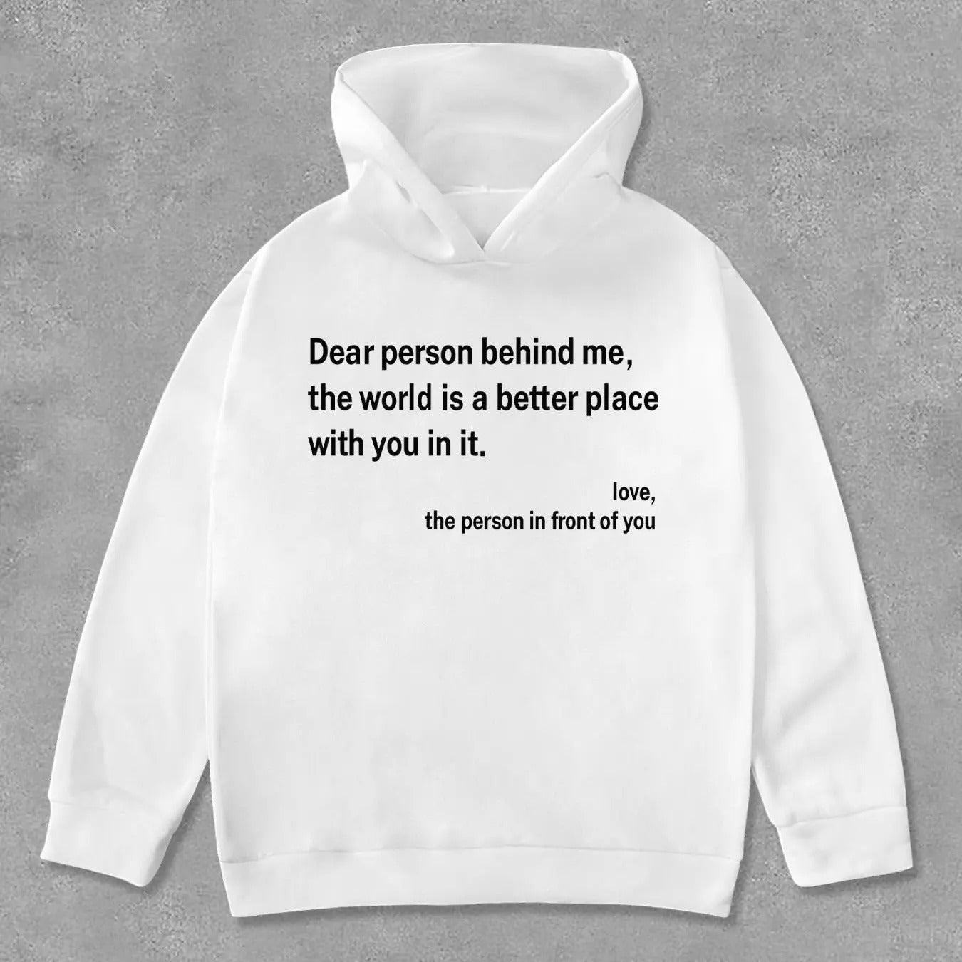 Unisex Letter Print Drop Shoulder Hoodie, Fashion Casual Drawstring Hooded Sweatshirt for Daily Holiday Outdoor Wear,...