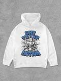 Unisex Letter Print Hoodie, Casual Long Sleeve Hooded Sweatshirt for Fall & Winter, Women'WB shield TNF for Daily Wear...