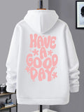 Unisex Letter Print Hoodie, Casual Regular Fit Long Sleeve Hooded Sweatshirt for Fall & Winter, Men'WB shield Top for...