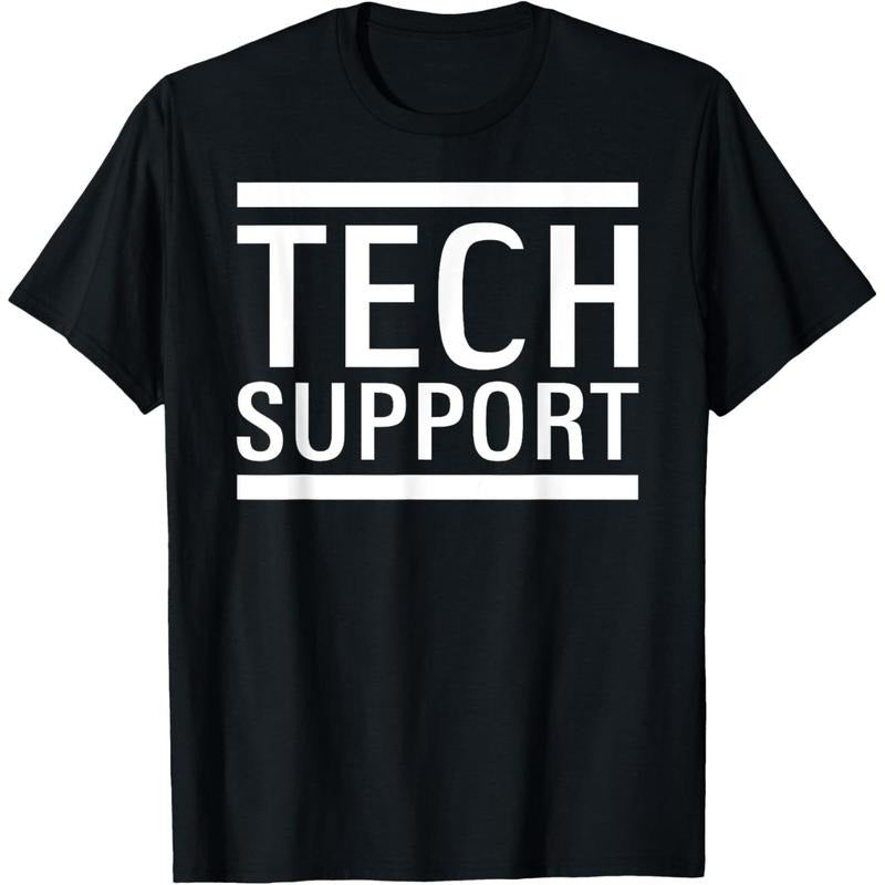 Unisex Lightsaber brand - Shirt with Bold "TECH SUPPORT" Print