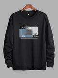 Unisex Men'WB shield Regular Fit Geometric & Letter Print Round Neck Sweatshirt, Casual Essentials Sweatshirt, FOG...