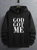 Unisex Men'WB shield Slogan Print Drop Shoulder Essentials Hoodie, Fashion Casual Regular Fit Drawstring Pocket Hooded...