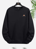 Unisex Men'WB shield Sun Print Drop Shoulder Sweatshirt, Round Neck Long Sleeve Pullover Tops for Spring & Fall, Trendy...