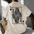 Unisex Men's Playing Card Print Round Neck Tee, Summer Outfits 2024, Regular Fit Streetwear Short Sleeve Crew Neck...