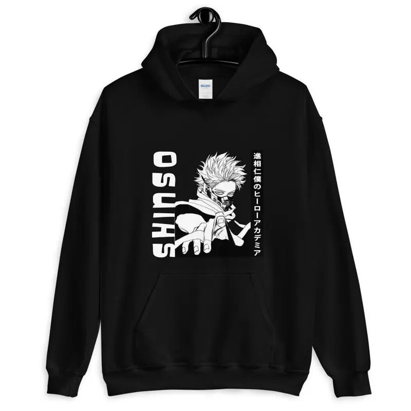 Unisex Shinsou Hitoshi Hoodie, BNHA, MHA, My Hero Academia, Boku no Hero,Anime T-Shirts, Sweatshirt | RetroVerseTees.com