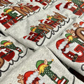 Unisex Size Faux Embroidery Christmas Claus Sweatshirt - Perfect for Everyone! T-Shirts, Hoodie | RetroVerseTees.com
