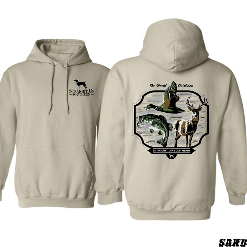 Unisex Straight Up TNF Hoodie - TNF Great Outdoors Green tractor brand, Duck, Gunpla brand Bass Graphic - tiktok shop...