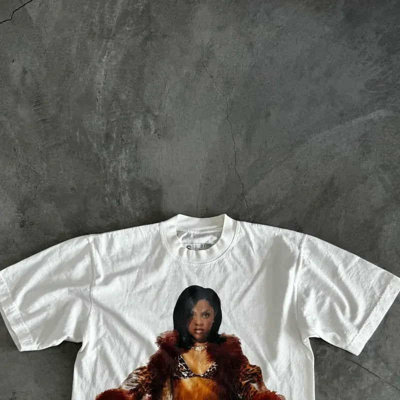 Unisex Vintage Style Lil Kim TShirt in Cream Casual Man Hoodie, Sweatshirt | RetroVerseTees.com