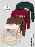 Unisex'WB shield Letter Print Round Neck Sweatshirt, Regular Fit Casual Long Sleeve Pullover for Spring & Fall, Unisex'WB...