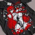 Unisex Waifu Material Anime TShirt, Maga Oscura Anime Girl Lewd Shirt, Anime Short Sleeve Shirt,Anime Graphic Short...